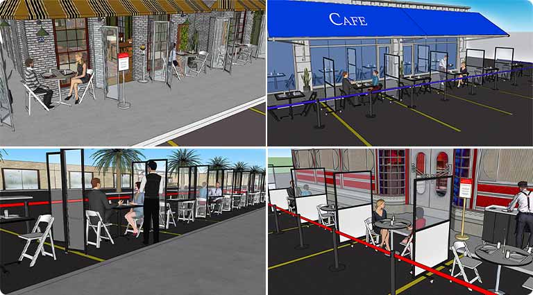 Outdoor Dining Concepts Collage
