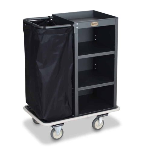 Steel Housekeeping Cart - 2109 in Gunmetal Gray