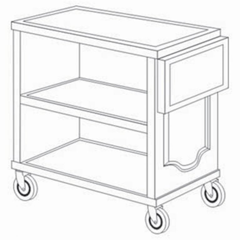 Traditional Service Cart 5562 Forbes Industries