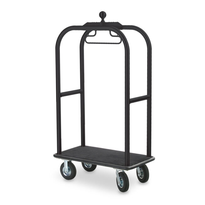 2511-SS Luggage Cart in Textured Black