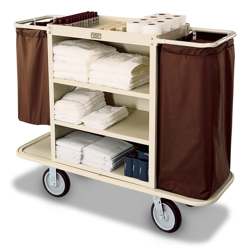 Deluxe Full Size Housekeeping Cart with Doors