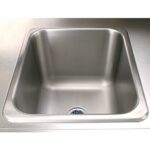 6131 – Jumbo 2.5 sq. ft. capacity insulated stainless steel sink with drain