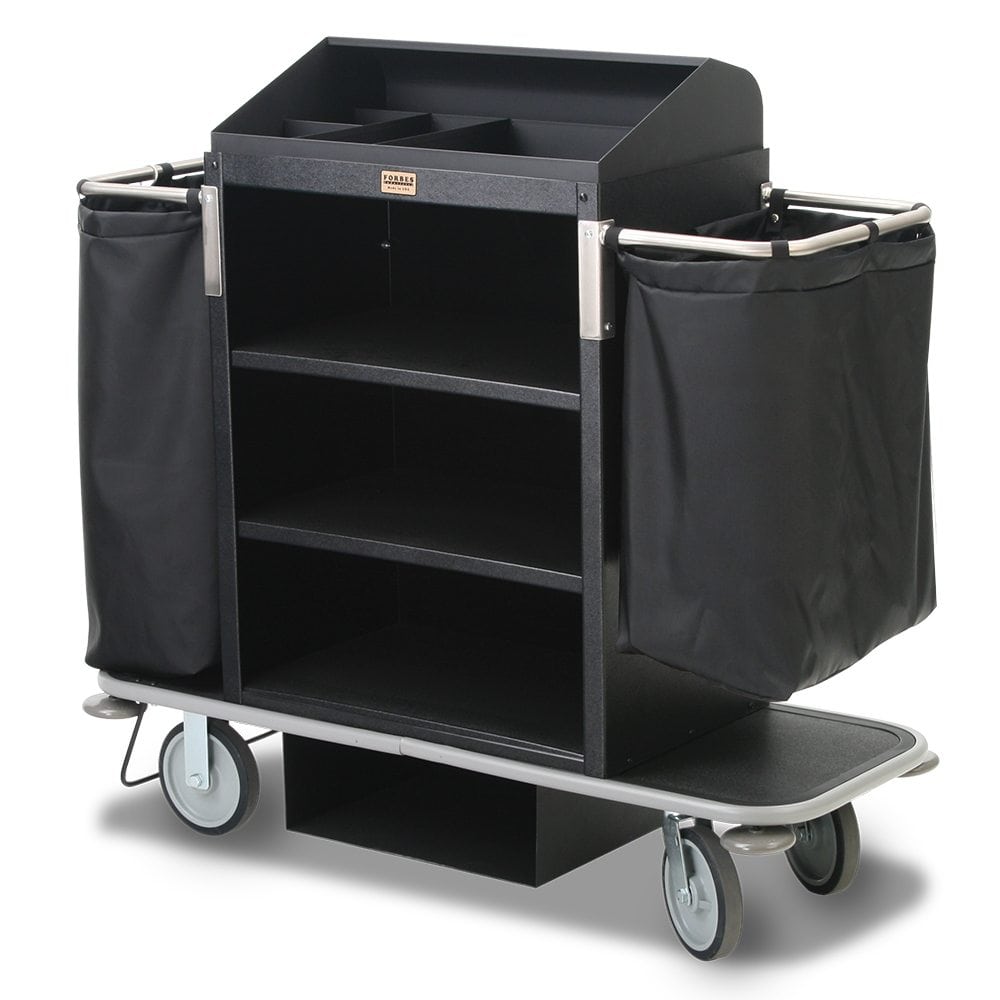 Plastic Housekeeping Cart, Extra Tall