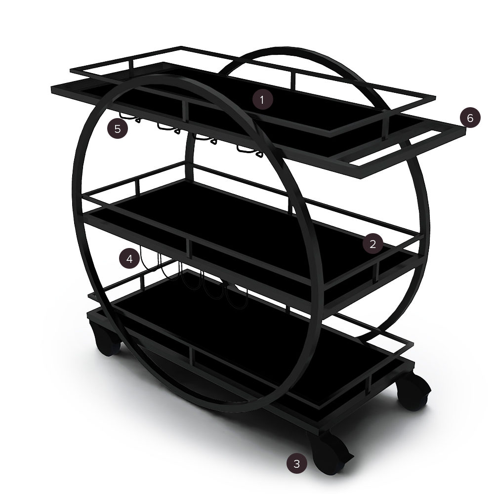 Cartwheel Mixology Cart - Essentials FABs
