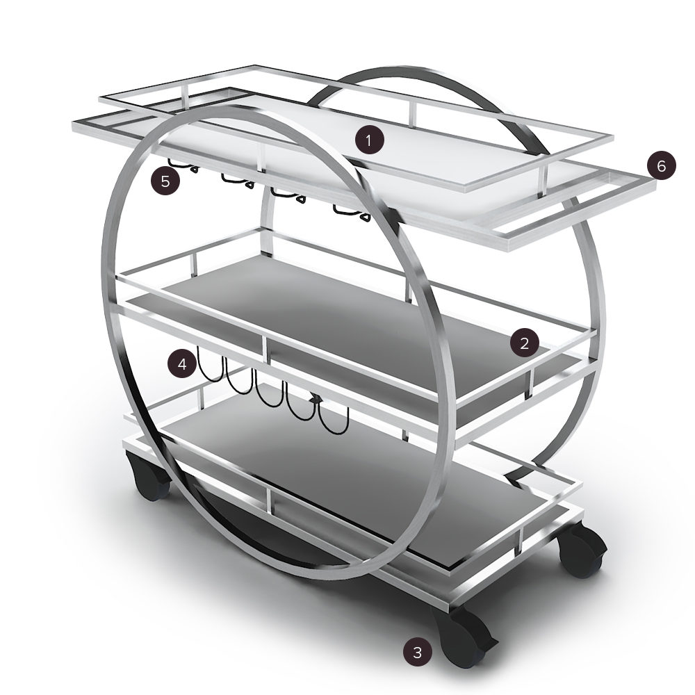Cartwheel Mixology Cart - Essentials FABs