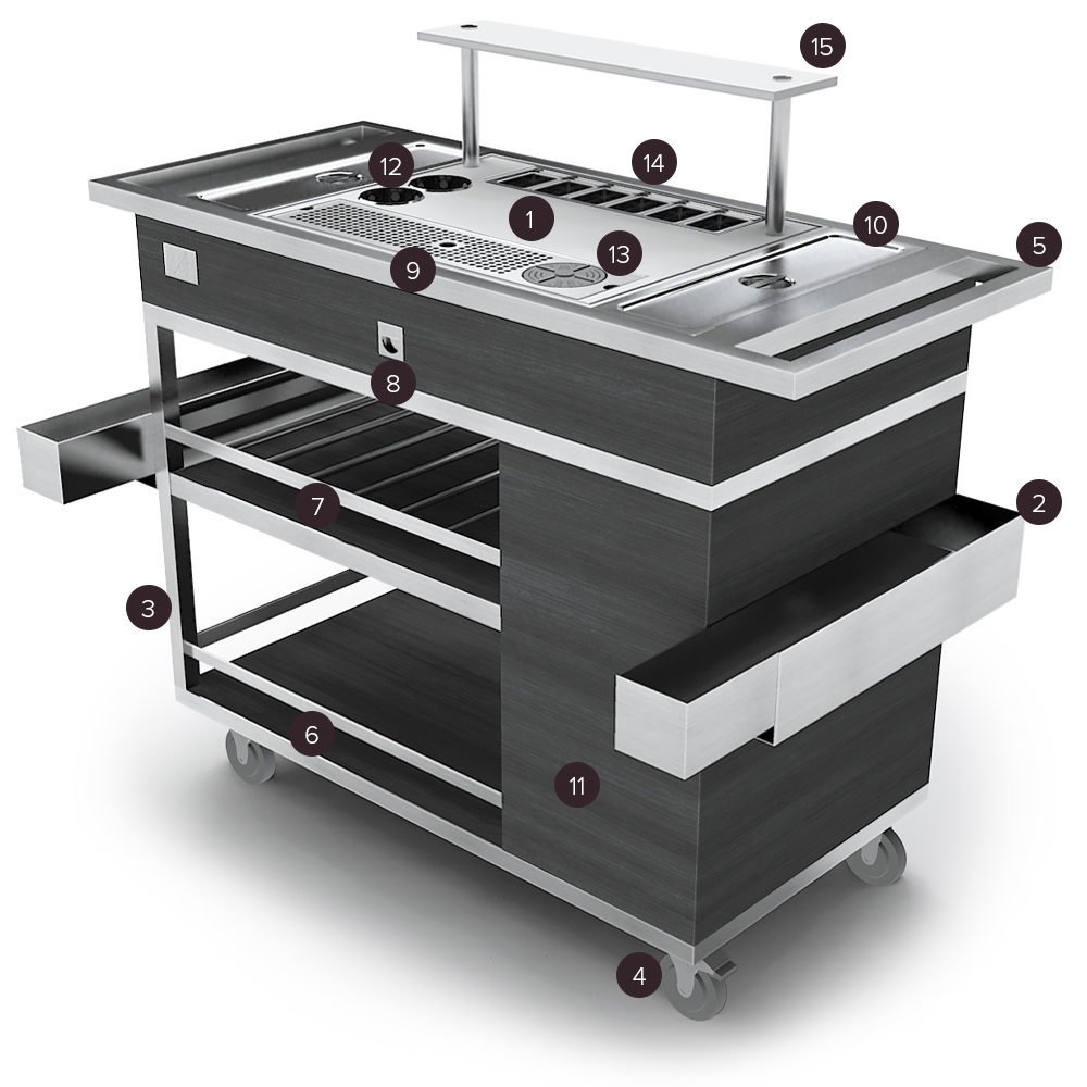 Foss Mixology Cart - Elite FABs