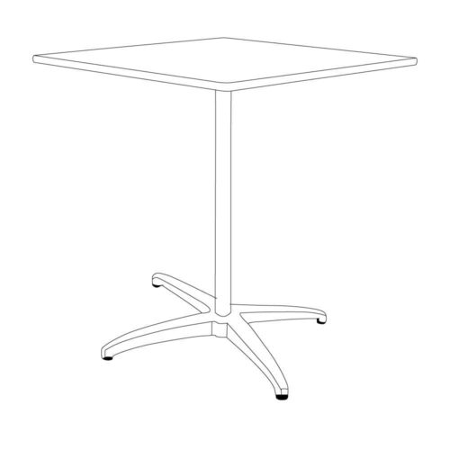 MAXX-IC™ Café Table - Half Package 36" Square