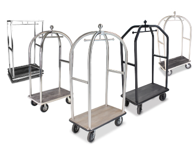 Non-Porous Vinyl Tile Options for Luggage Carts