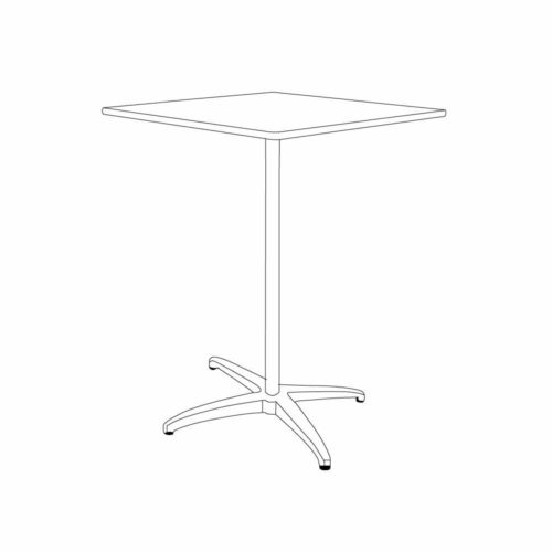 200 Series Plywood Top Folding Table - Cafe Square