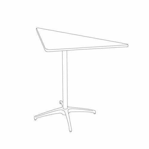 200 Series Plywood Top Folding Table - Cafe Triangle