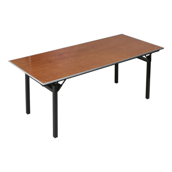600 Series Wood Top Folding Banquet Table - 60" Rectangle