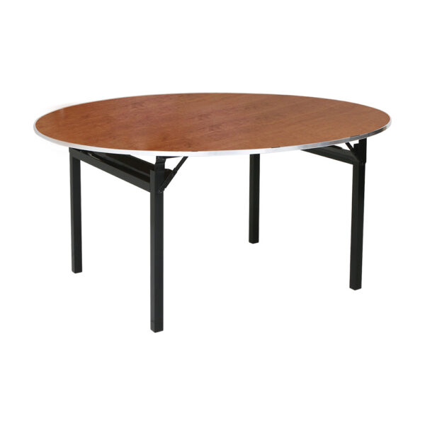 600 Series Wood Top Folding Banquet Table - 66" Round