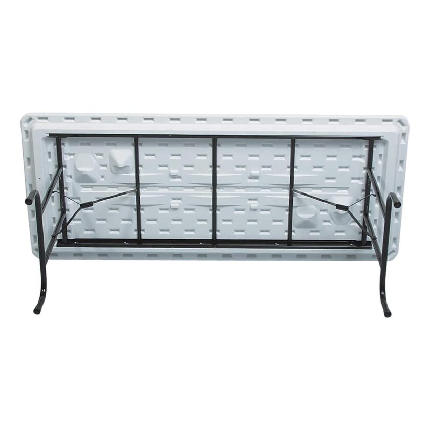POLYbrite® Series Folding Banquet Table - 30" x 72" Rectangle (Adjustable Height 22-32") - Image 3