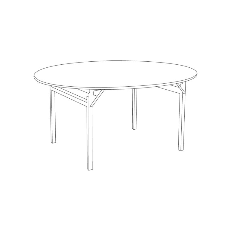 Laminate Folding Table 600 Series Round Forbes Industries