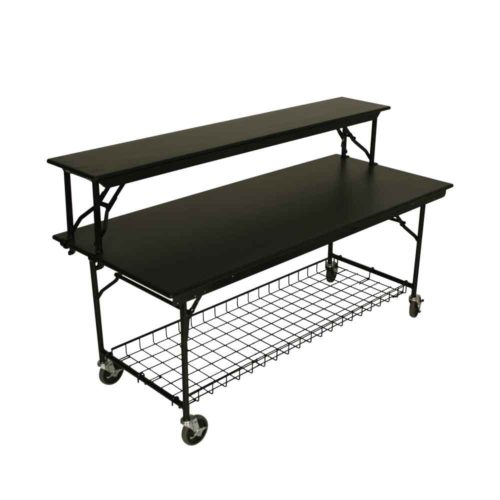 MAXX Edge® Mobile Buffet Table with Rack