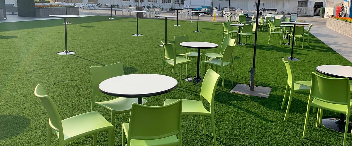 Cafe Tables set up