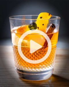 Winter Spiced Old Fashioned in a glass