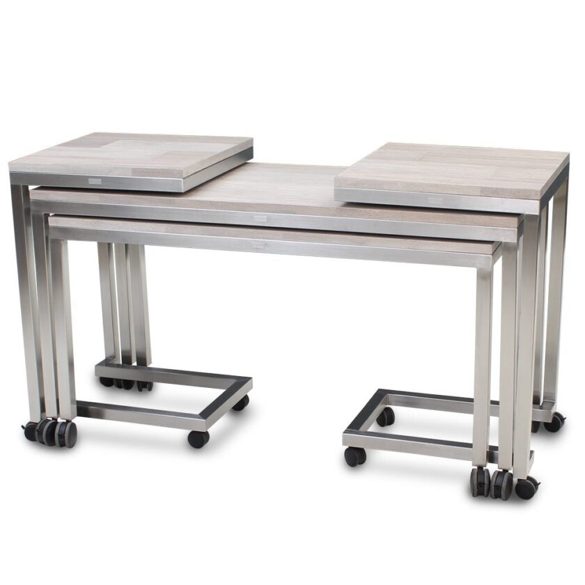 Claremont Four Mobile Nesting Tables - Elite 7407