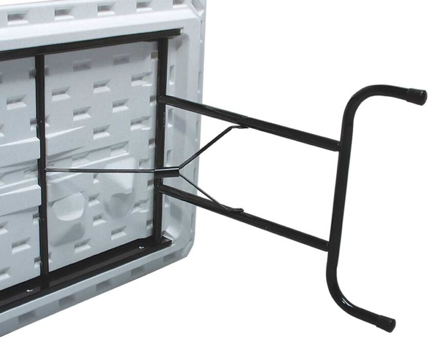 POLYbrite® Series Folding Banquet Table - 30" x 72" Rectangle (Adjustable Height 22-32") - Image 2