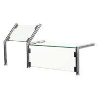 Combination Glass Pass-Over Shelf & Angled Front Mount