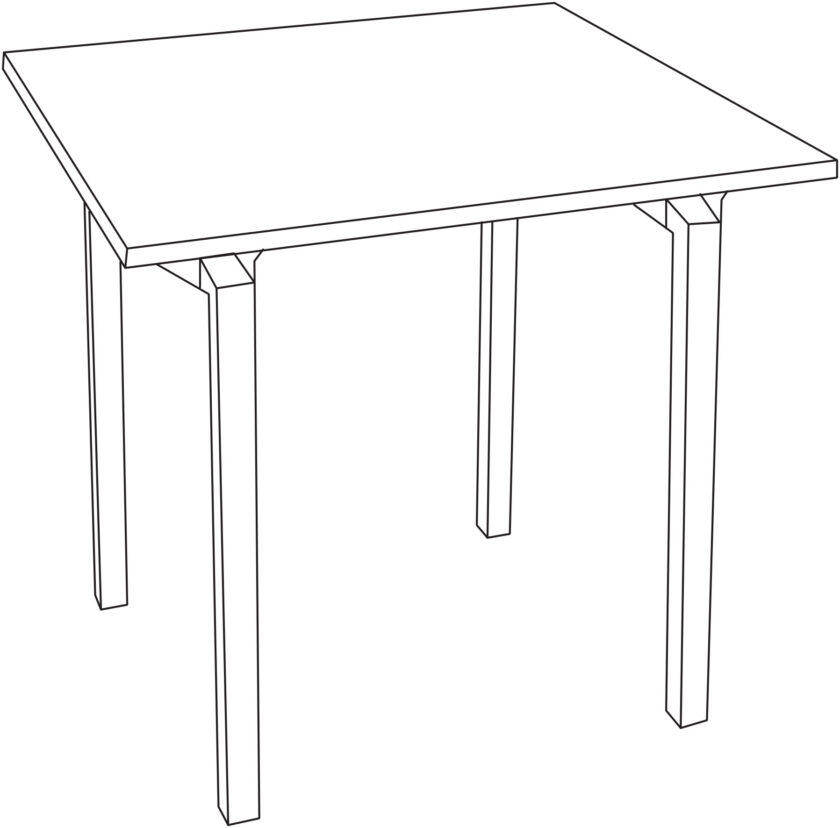 Revolution® Folding Banquet Table - 30" x 30" Square