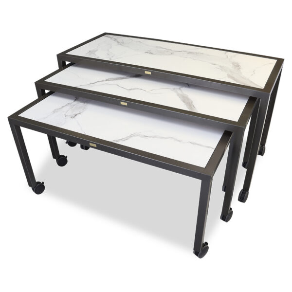 Claremont Three Mobile Nesting Tables - Essentials 7402HD