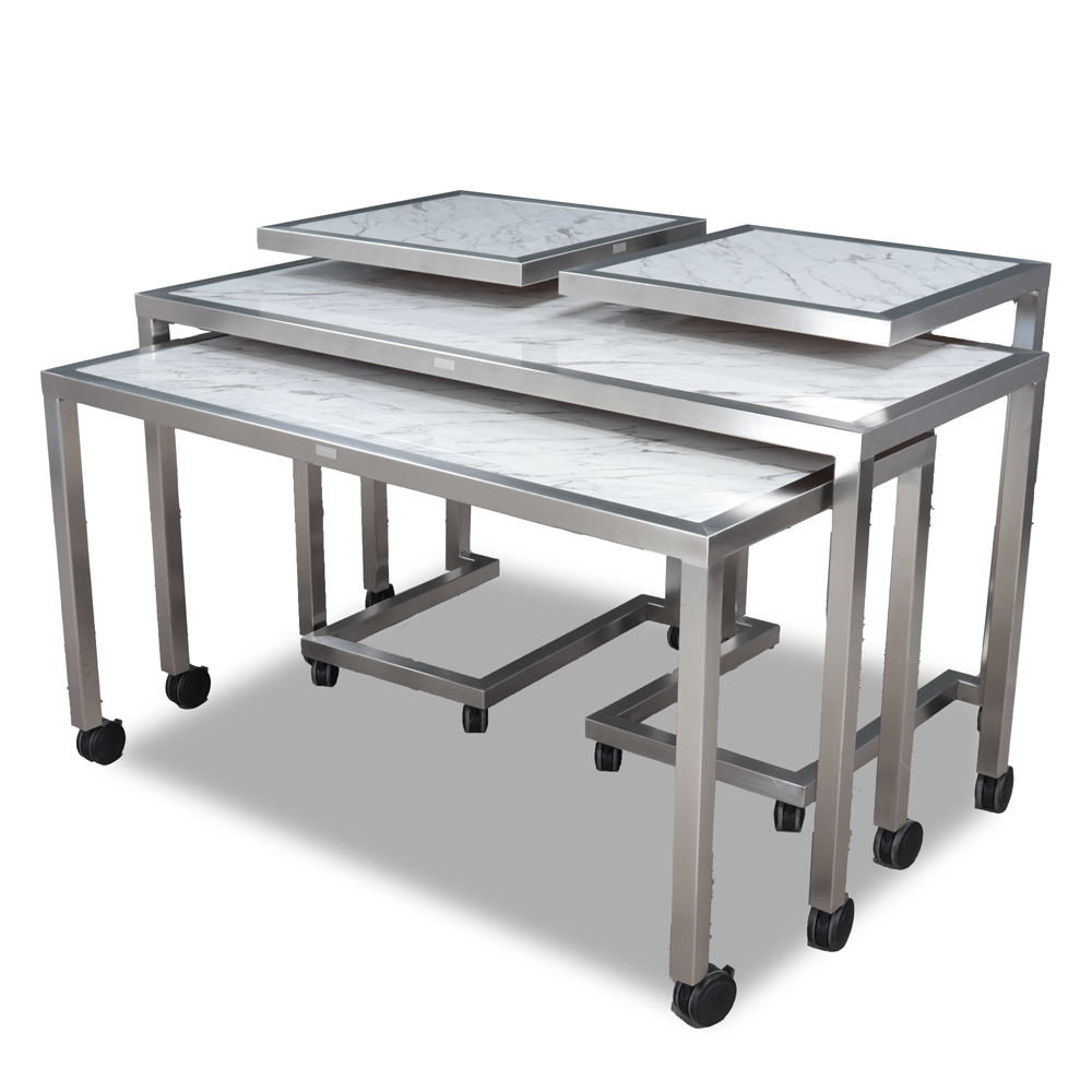 Claremont Four Mobile Nesting Tables - Executive 7404HD - Image 4