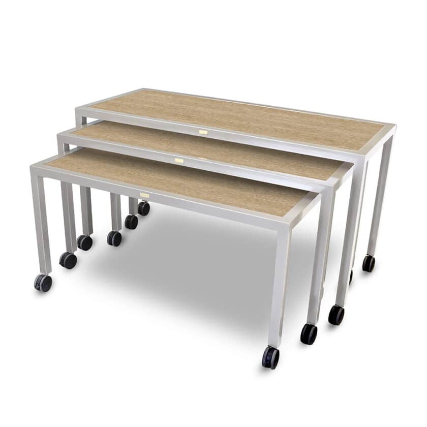 Claremont Three Mobile Nesting Tables - Executive 7405HD