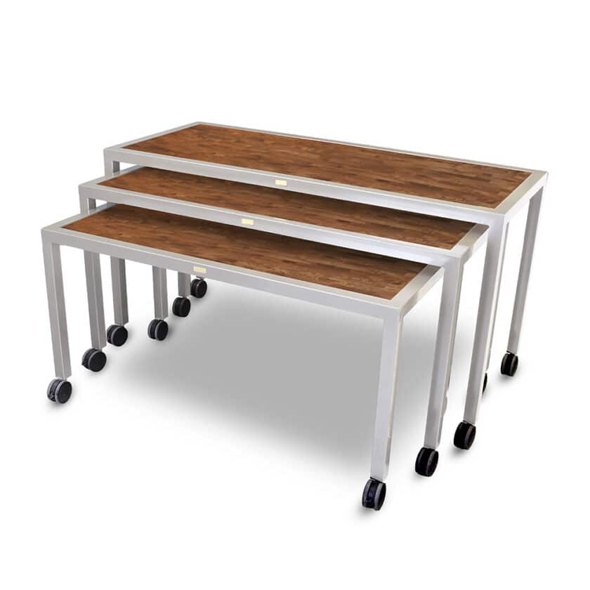 Claremont Three Mobile Nesting Tables - Elite 7408HD