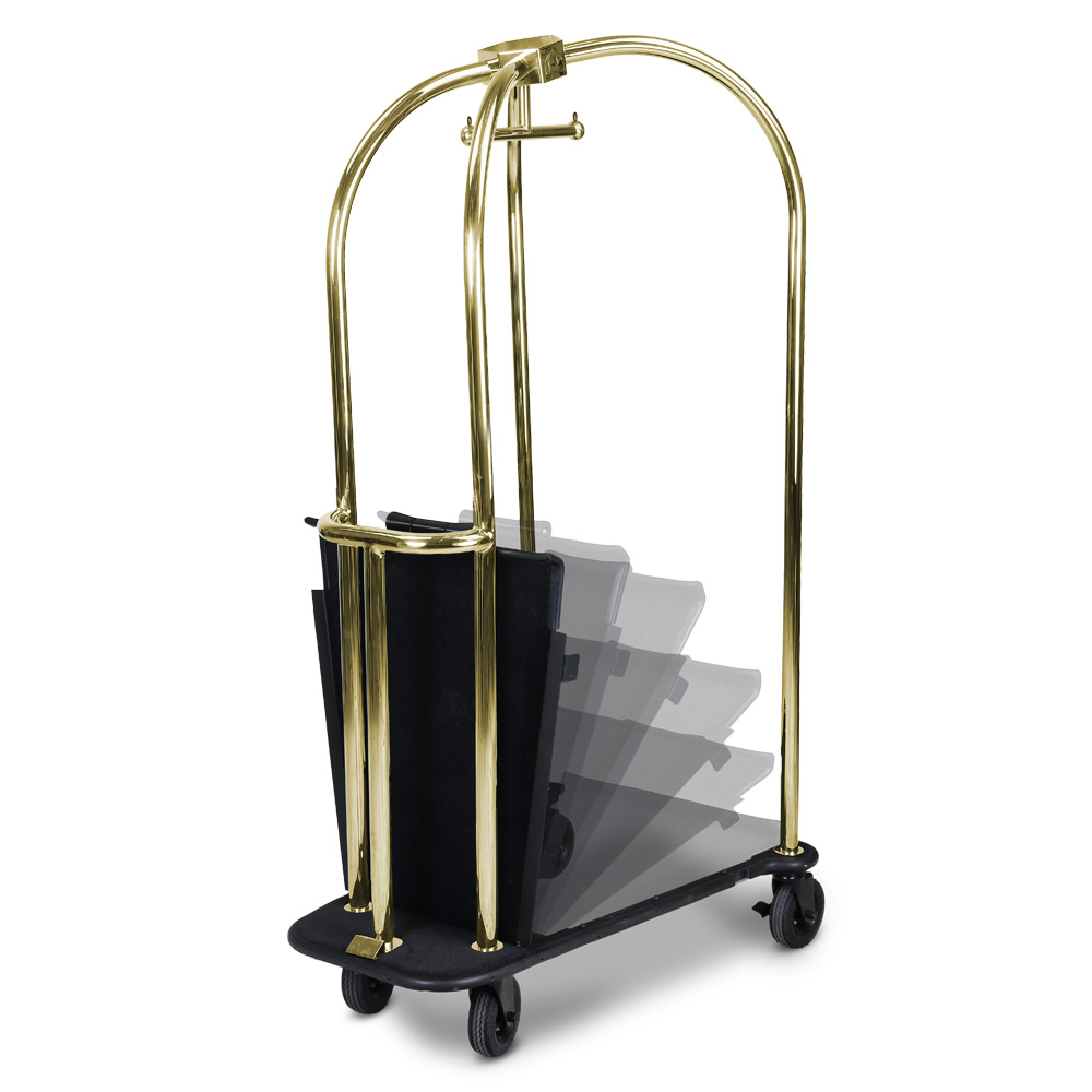 BirdsNest® Nestable Luggage Cart - 2460 (Polished) - Image 2
