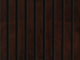 SATIN BROWN CHERRY SLAT WOOD