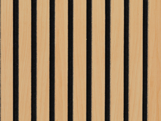 SATIN MAPLE SLAT WOOD